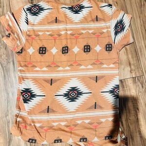 On the Byas Aztec Pattern Short Sleeve Tee